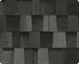 Atlas Briarwood Pro shingle swatch in Granite