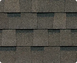 Atlas Castlebrook shingle swatch in Weathered Wood