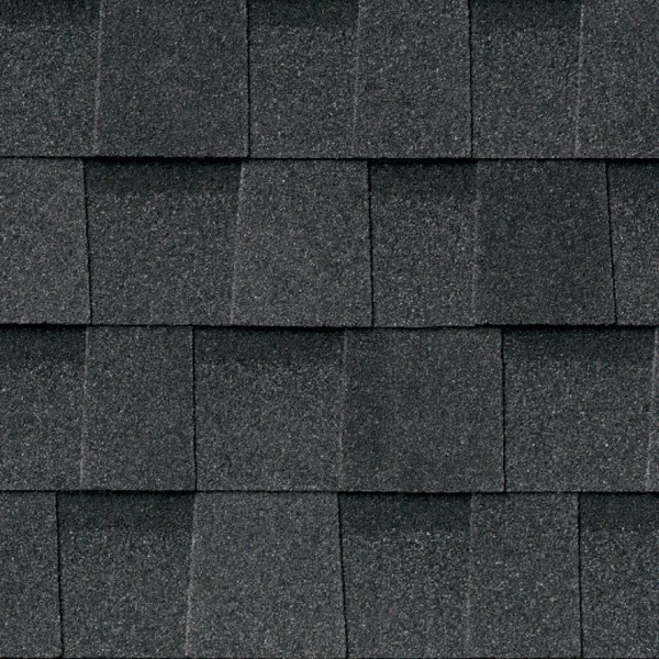 Atlas Pinnacle Impact shingle swatch in Black Shadow