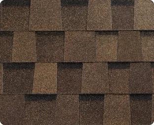 Atlas Pinnacle Pristine shingle swatch in Burnt Hickory