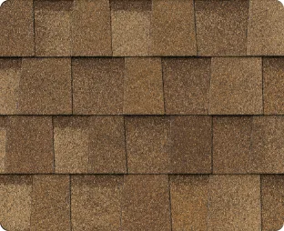 Atlas Pinnacle Pristine shingle swatch in Morning Harvest