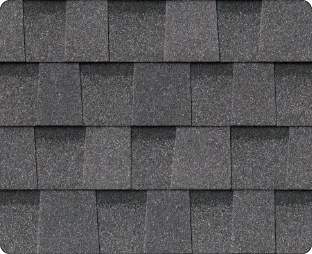 Atlas Pinnacle Pristine shingle swatch in Pewter