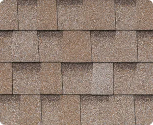 Atlas Pinnacle Pristine shingle swatch in Tan Mist