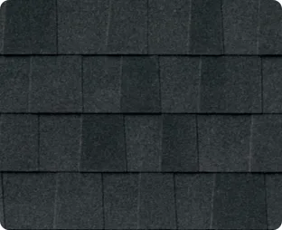 Atlas StormMaster Shake shingle swatch in Black Shadow