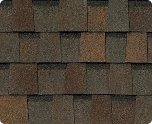 Atlas StormMaster Shake shingle swatch in Copper Canyon