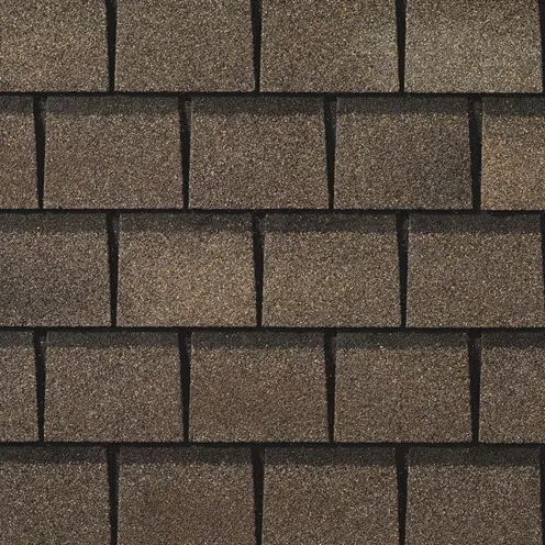 GAF Slateline shingle swatch in Weathered Slate