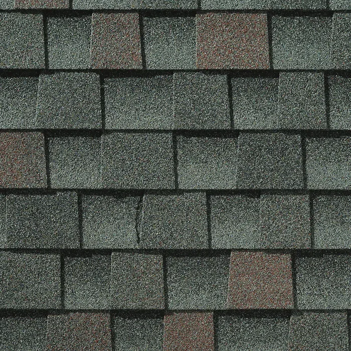 GAF Timberline HDZ shingle swatch in Williamsburg Slate