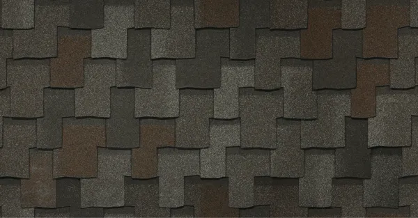 IKO Armourshake shingle swatch in Chalet Wood
