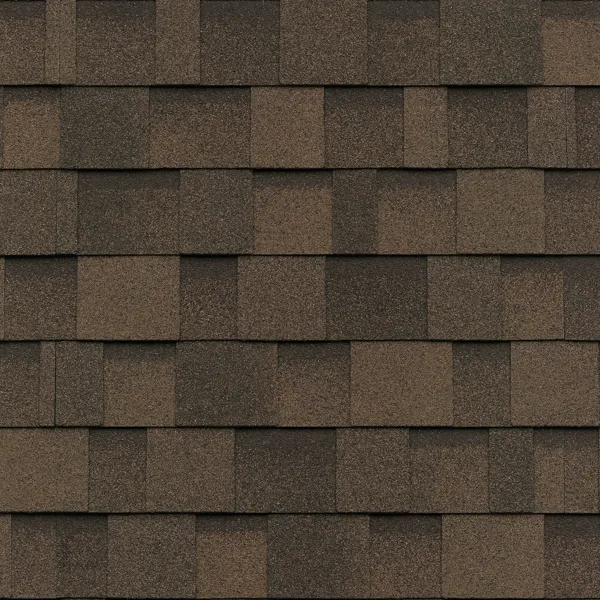 IKO Cambridge shingle swatch in Dual Brown