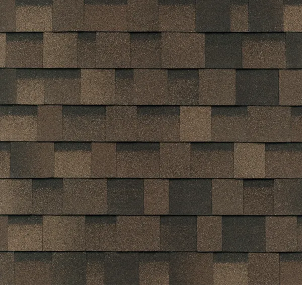 IKO Dynasty shingle swatch in Brownstone
