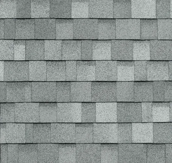 IKO Dynasty shingle swatch in Frostone Grey