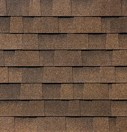 Malarkey Legacy Scotchgard shingle swatch in Antique Brown