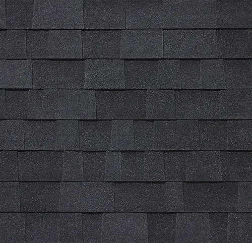 Malarkey Legacy Scotchgard shingle swatch in Brilliant Black