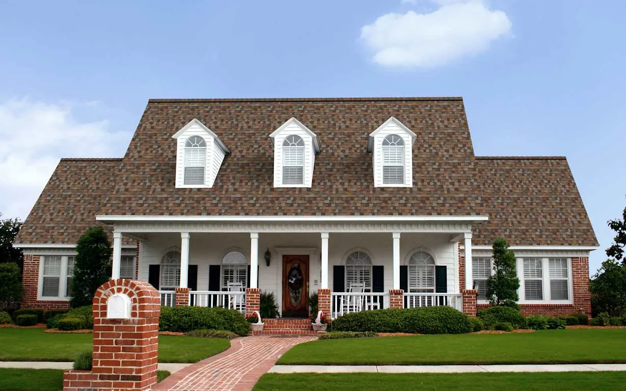 Aged Copper Duration Designer shingles on a house