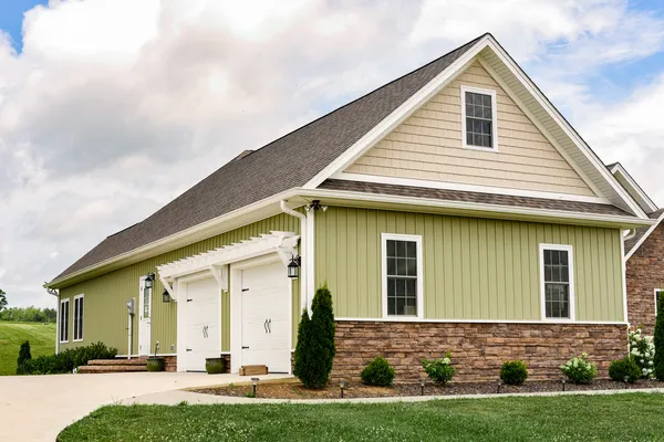 CedarMAX siding in Sage — home exterior