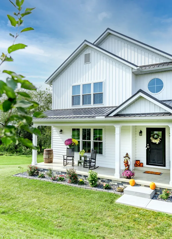 CedarMAX siding in White — home exterior