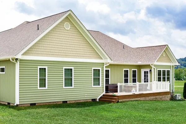 CedarMAX siding in Sage — home exterior