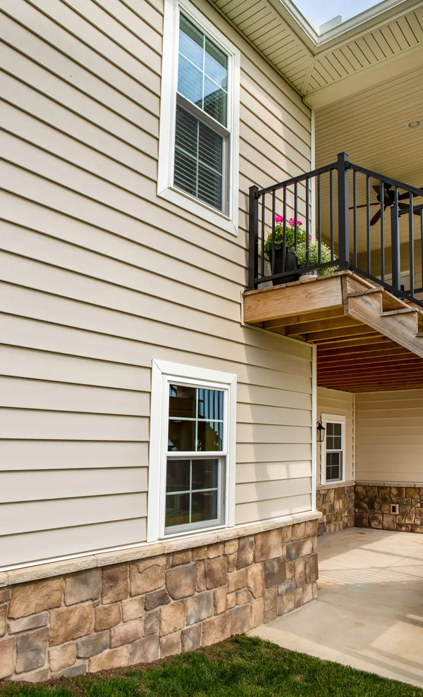 CedarMAX siding in Sandalwood — home exterior