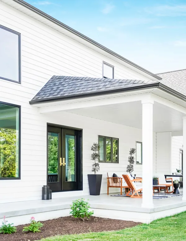 CedarMAX siding in White — home exterior