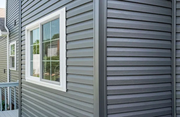 HeartTech siding in Sea Slate and Gray — home exterior