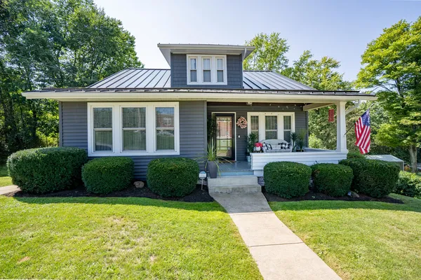 HeartTech siding in Nightfall and Gray — home exterior