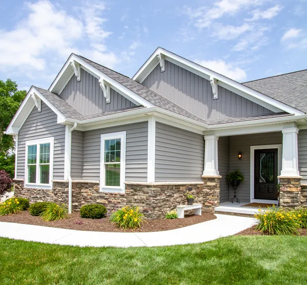 HeartTech siding in Granite — home exterior