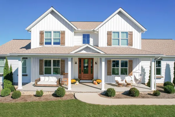 CedarMAX siding in White — home exterior