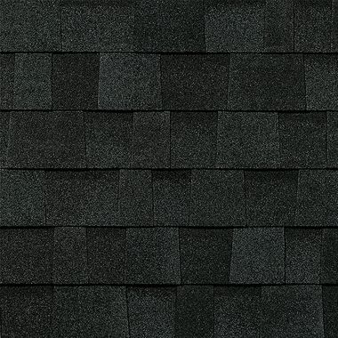 Owens Corning OC Duration Onyx Black shingle color swatch