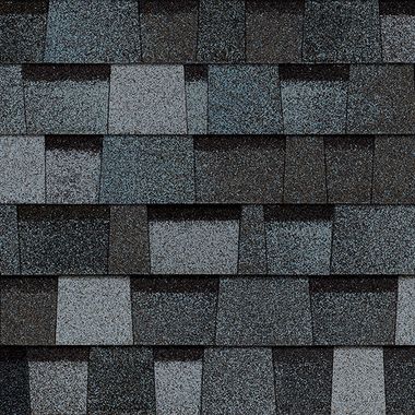 OC Duration Pacific Wave shingle color swatch as installed in Chesterfield