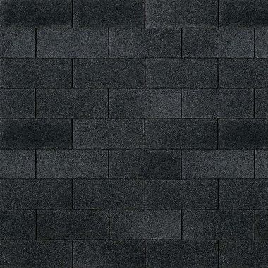 OC Supreme Onyx Black shingle color swatch as installed in St. Louis