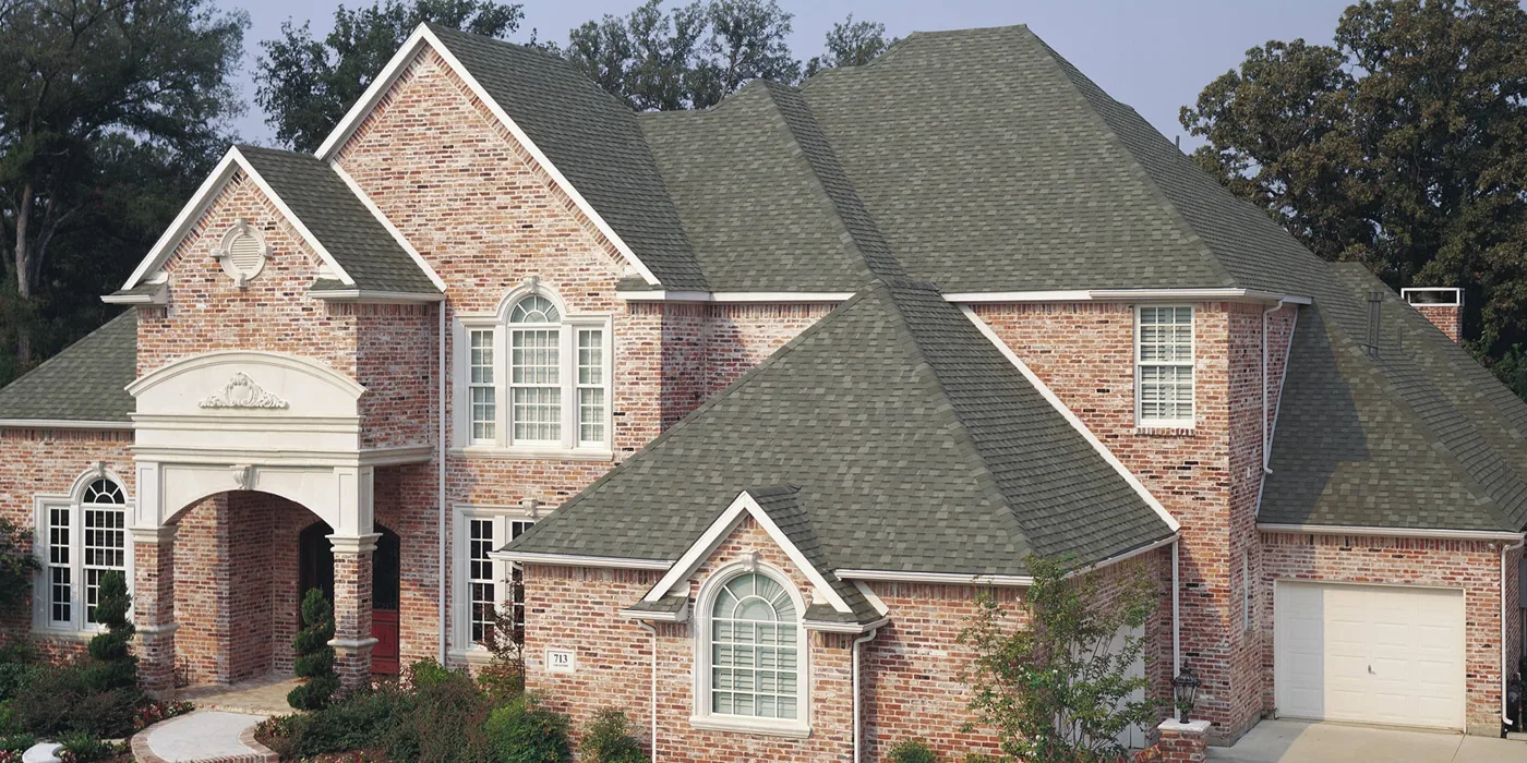 Oxford Grey TAMKO shingles on a home