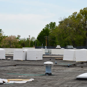 A modified bitumen commercial roof.